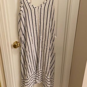 Terzo Millenio size Small Linen Summer Dress Beach Cover Up Vacation Cruise Pool